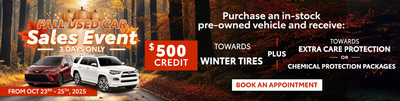 Fall Used Car Sales Event